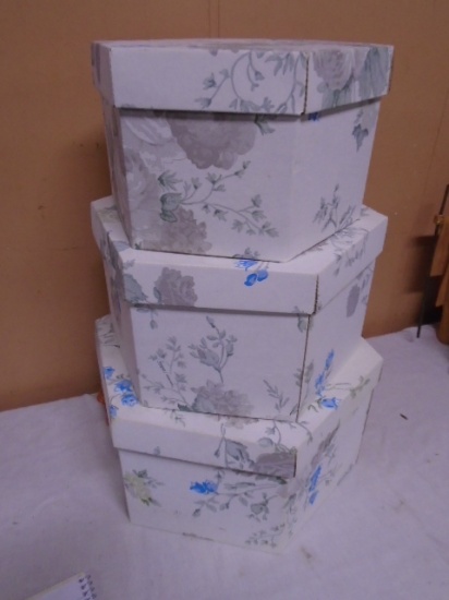3pc Set of Nesting Hat Boxes