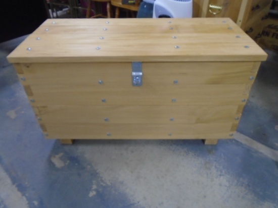 Solid Wood Heavy Duty Hand Built Storage Chest