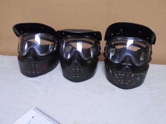 3pc Group of Paintball Masks