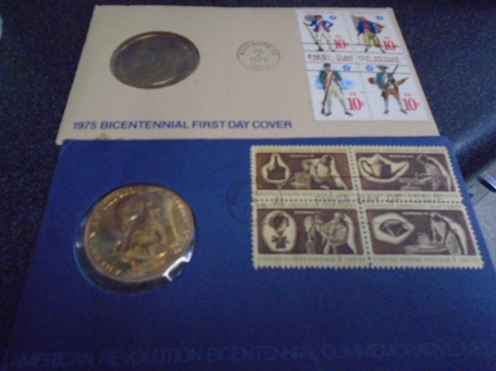 (2) Bicentennial Commemorative Medals