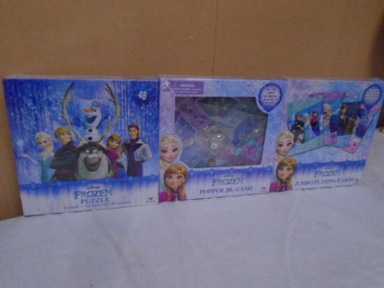 Disney Frozen Game and Puzzle Set