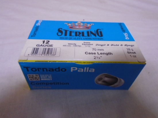 10 Round Box of Sterling Tornado Slug 12ga Shotgun Shells