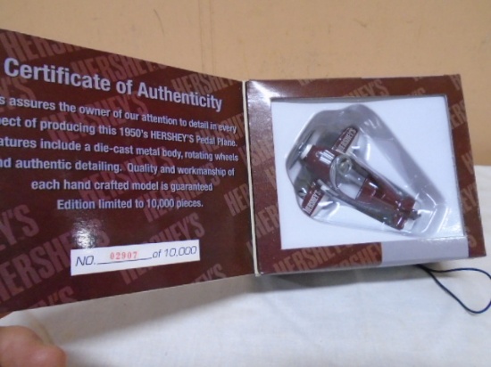 Limited Adition 1:18 Scale Hershey's Die Cast Pedal Airplane