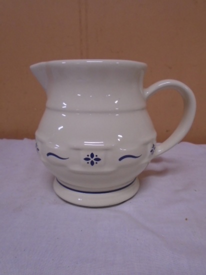 Longaberger Woven Traditions Hertitage Blue 5 1/2" Juice Pitcher