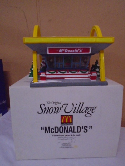 Department 56 McDonald's Lighted Hand Painted Cermamic House