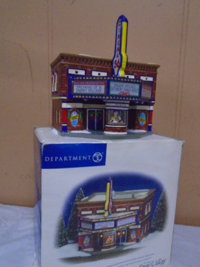 Department 56 Cinema 56 Lighted Hand Painted Cermamic House