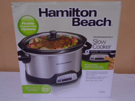 Hamilton Beach Pprogrammable 4 Qt Slow Cooker