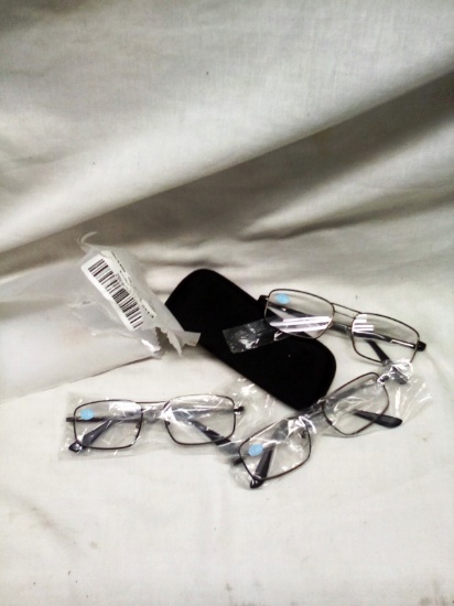 Qty. 3 Pair Wire Rim Prescription Eye Glasses +1.5 Power