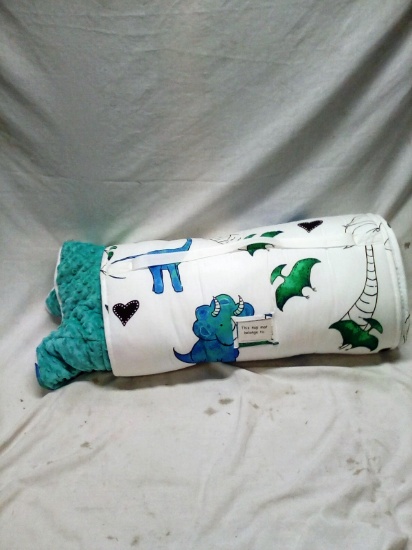 Child's Dinosaur Nap Mat with Carrying Bag
