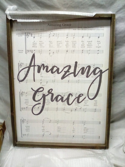 Amazing Grace Sheet Music Plaque