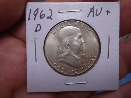 1962 D-Mint Silver Franklin Half Dollar