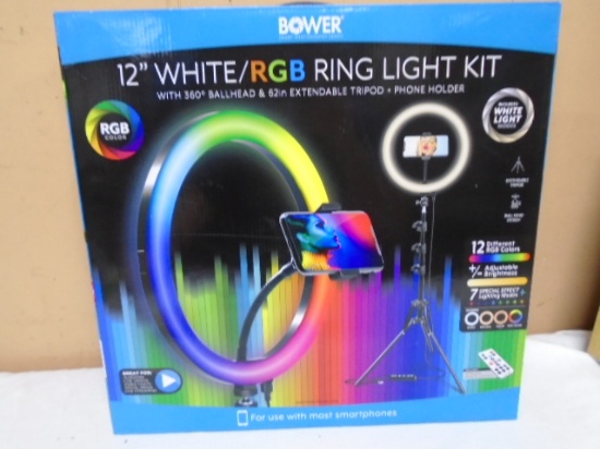 12 In. White/RGB Ring Light Kit