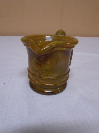 Bob St Clair Carmel Slag Syrup Pitcher