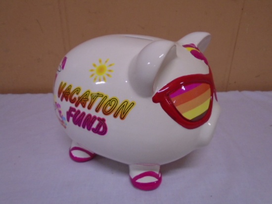 Vacation Fund Ceramic Piggy Bank