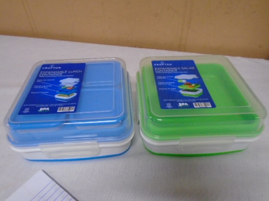 Crofton Expandable Lunch Container & Expandable Salad Container