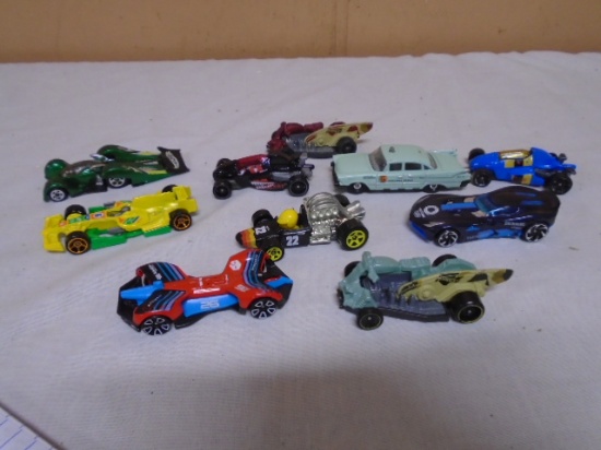 10pc Group of Hotwheels Cars