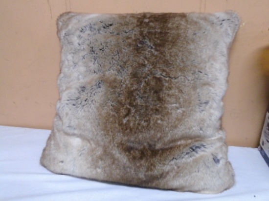 Fur Accent Pillow