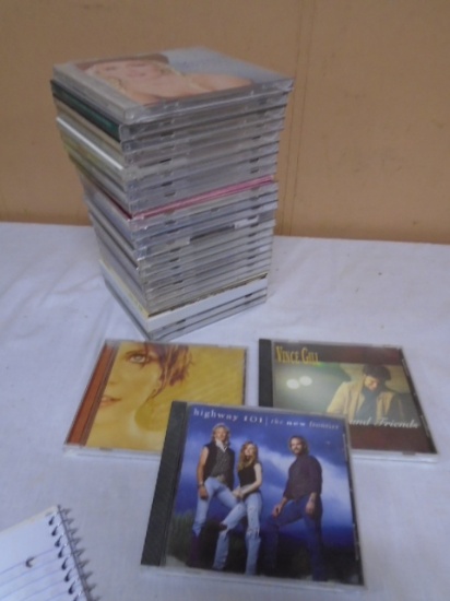 Large Group of Country Music CDs