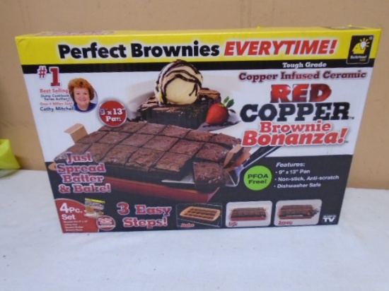 Red Copper Brownie Bonanza 9" x 13" Nonstick Pan