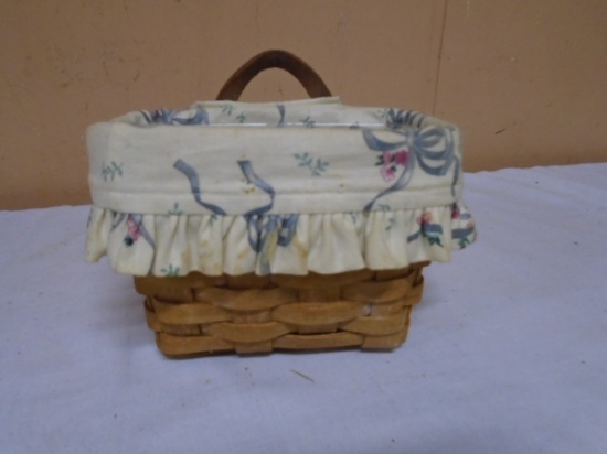1994 Longaberger Ambrosia Booking Basket w/Liner and Protector