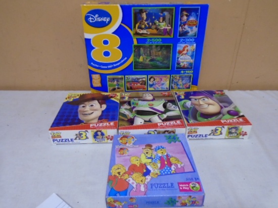 12 Pc. Group of Children's Puzzles