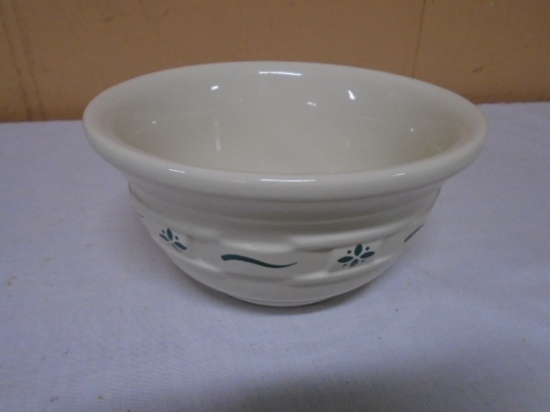 Longaberger Pottery Woven Traditions Heritage Green 6 1/2" Mixing Bowl