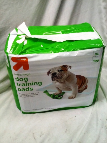 Up & Up Dog Training Pads Qty. 100 Size XL 28"x30"