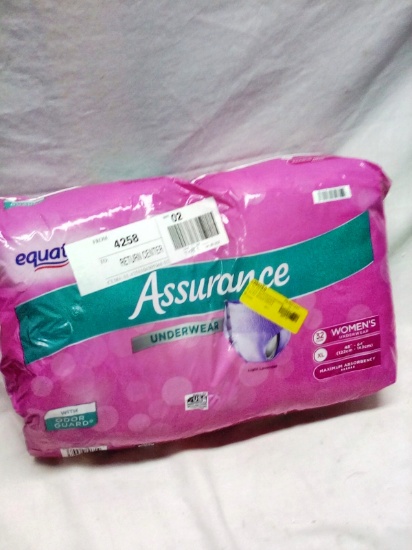 Equate Assurance 32 Pack Size XL Absorbant Underwear