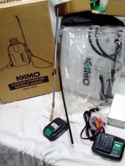 Kimo 3 Gallon Lithium Ion Battery Backpack Sprayer