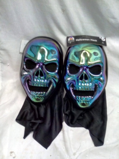 2 Skull Halloween Mask