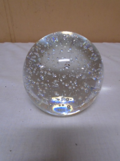 Large Clear Control Bubble Paperweight