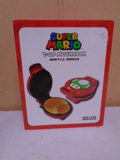 Super Mario 1-Up Mushroom Waffle Maker