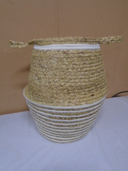 Decorative Woven Jute Storage Basket