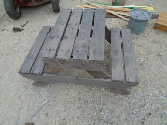 Wooden Child's Picnic Table