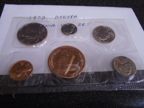 1972 Denver Uncirculated Souvenir Coin Set