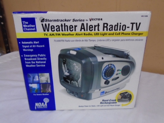 Vector Storm Tracker Series Weather Alert Radio-TV