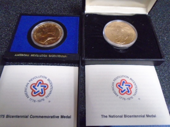 (2) American Revolution Bicentennial Medals
