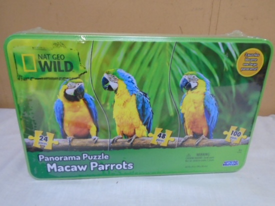 Nat Geo Wild Macaw Parrots Panorama Puzzle