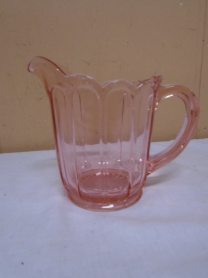 Pink Depression Glass Pitcher