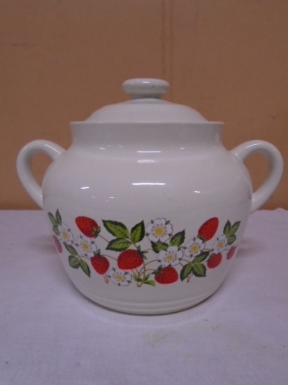 Shefield Stawberries & Cream Stoneware Bean Pot