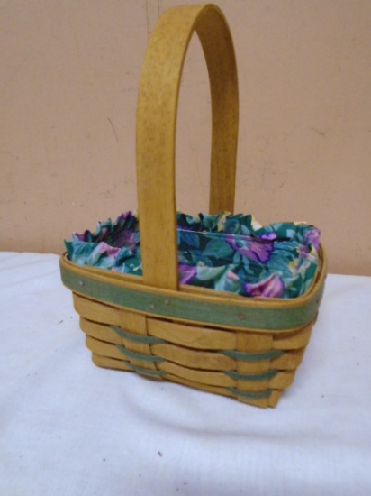 1993  Longaberger Mother's Day Basket w/Liner and Protector