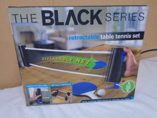 The Black Series Retractable Table Tennis Set