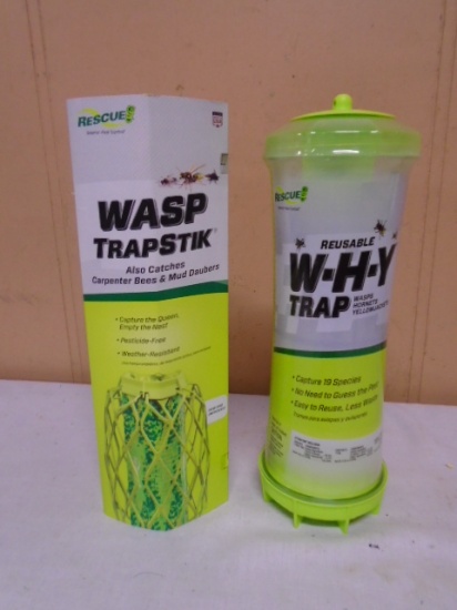 2 Brand New Rescue Wasp Traps