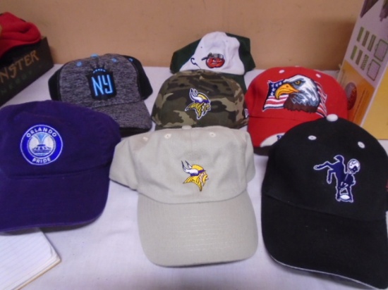 Group of 7 New & Like New Hats