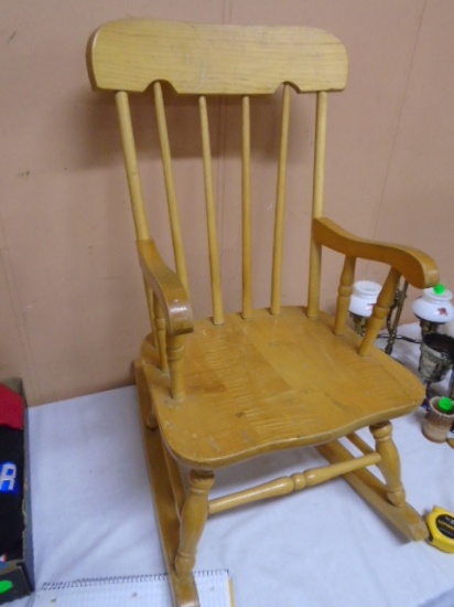 Union City Chair Co Solid Wood Child's Rocker