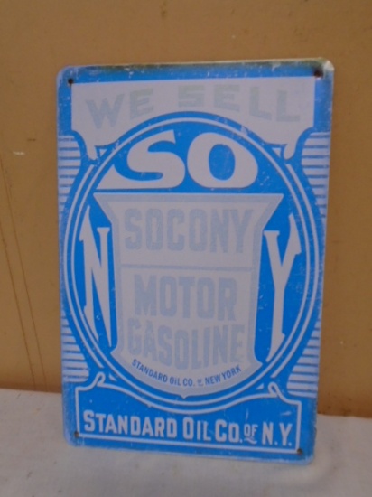 Standard Oil Company of NY Metal Sign
