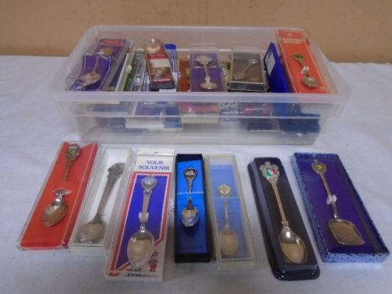 Large Collection of Collector Spoons
