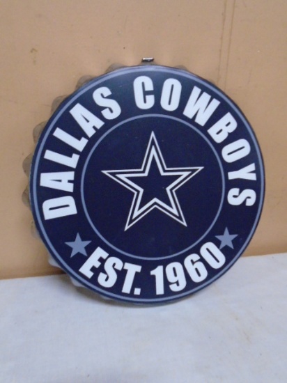 Dallas Cowboys Metal Bottle Cap Sign