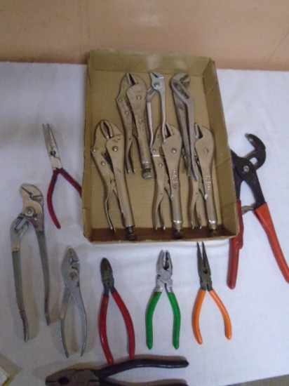 Large Group of Assorted Pliers