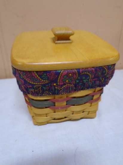 1998 Finders Keepers Basket w/Liner-Protector and Lid